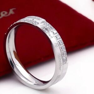 18K Gold Band Ring/Titanium Ring